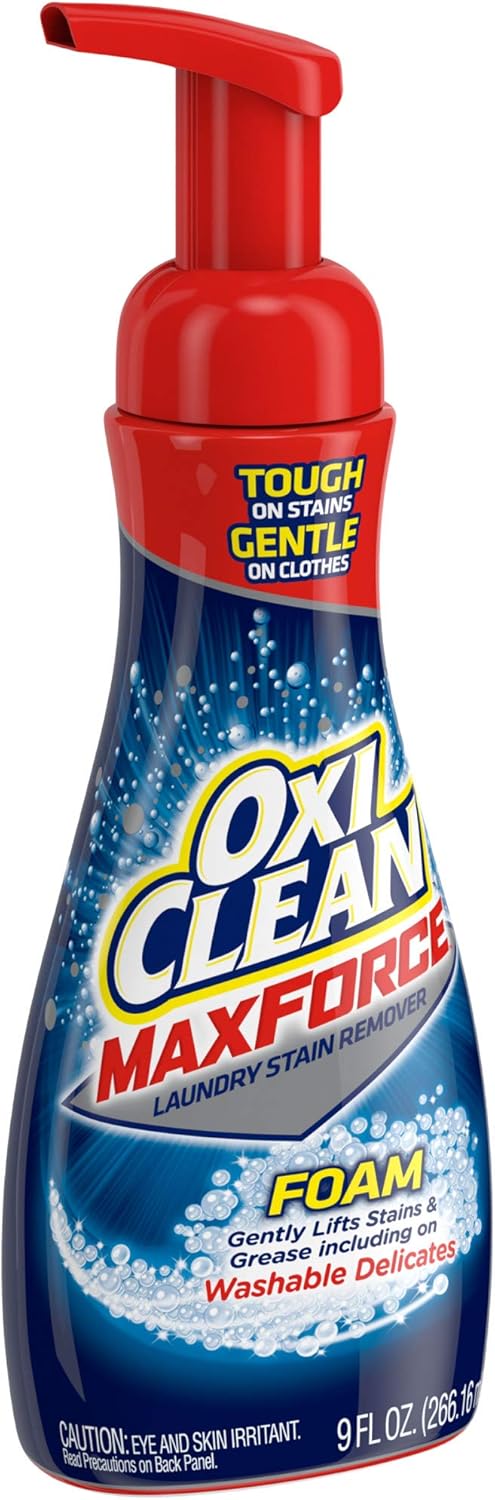 OxiClean Max Force Foam Laundry Pre-Treater, 9 oz: Health & Personal Care