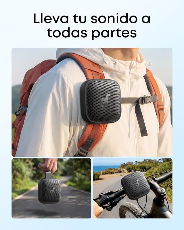 Coluna portátil Anker Boom Go 3i, 5W, 24H, IP68