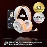SteelSeries Arctis Nova 5 Wireless Headset 2.4GHz Bluetooth 60W Battery White view 2