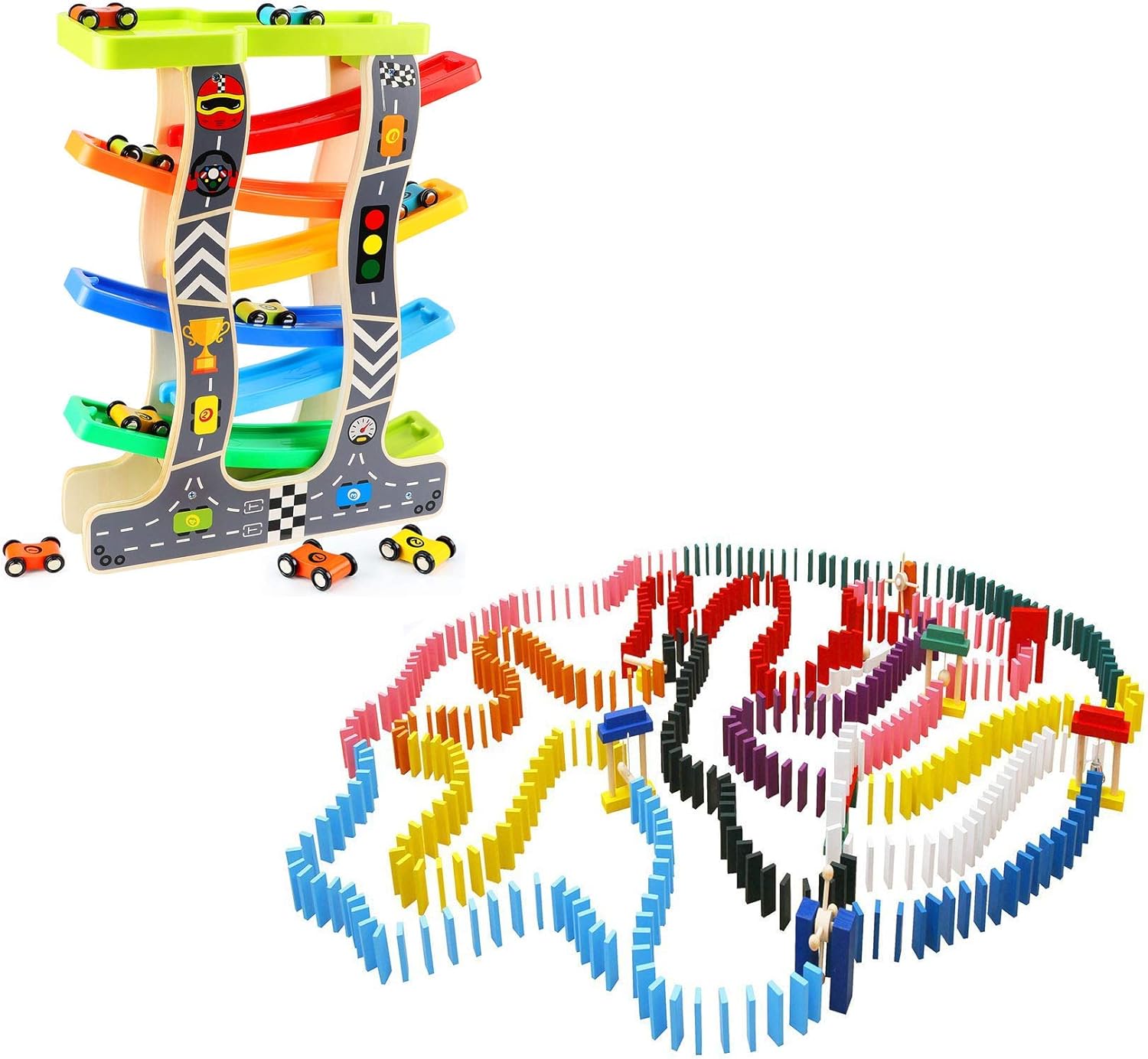 lewo 1000 pcs wooden dominoes set