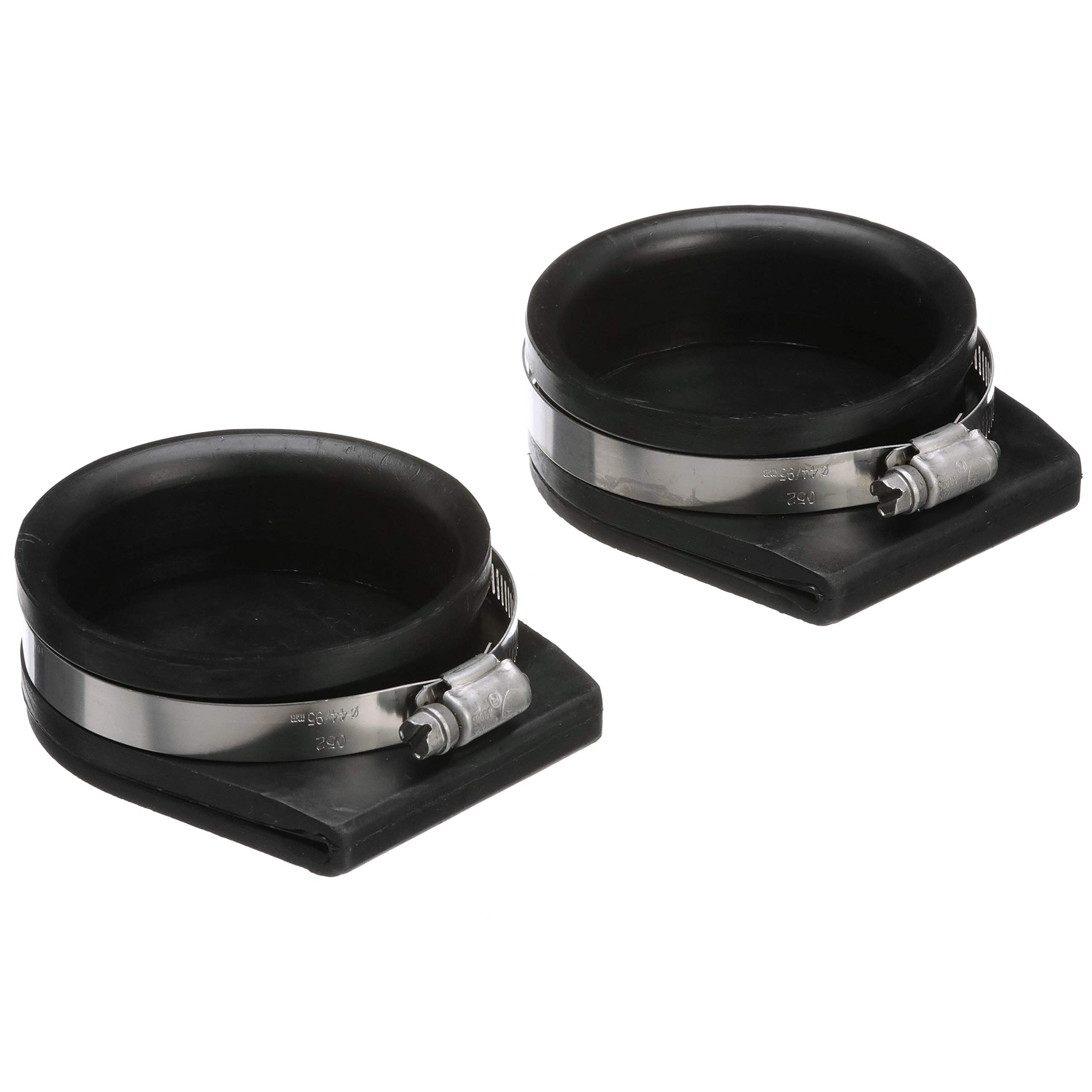 Photo 1 of Seachoice Exhaust Guard Covers, Fits 4 in. OD Pipe, Black Rubber with Stainless Steel Hose Clamp