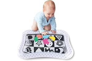 The Peanutshell Tummy Time Water Play Mat Girls or Boys - High Contrast Sensory Developmental Toy, Newborn & Infant Baby Toys