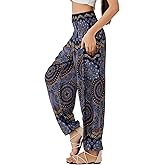 Joob Joob Boho Pants for Women - Hippie Harem Pants Women - Womens Yoga Pants – Comfy Bohemian Flowy Hippie Clothes