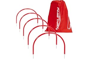 GoSports Pass Thru Soccer Training Arches for Grass - Great for Passing, Footwork and Kicking Drills for All Skill Levels
