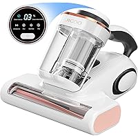 JIGOO Bed Vacuum Cleaner, Mattress Vacuum Cleaner with UV & Ultrasonic and High Heating, 13Kpa Suction 500W Powerful Double C