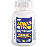 Mini Thin - Two-Way - Energy Tablets Formulated with Caffeine and Ephedrizine - 100 Tablets