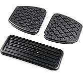 Pedal Pad Covers kits,Compatible with 1990-2000 Honda Civic,Covers for Brake/Clutch Pedals and Cover for Throttle Pedal.
