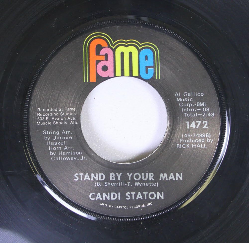 CANDI STATON 45 RPM Stand By Your Man / How Can I Put Out the Flame
