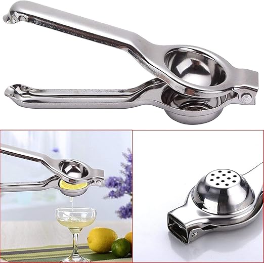 Action WizStainless Steel Home Kitchen Lemon Lime Squeezer Juicer