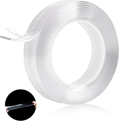 Shunshi Double Sided Heavy Duty Sumo Strip Tape 3M 9.7FT Transparent Nano