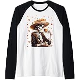 Dia De Los Muertos La Catrina Day of the Dead Sugar Skull Raglan Baseball Tee