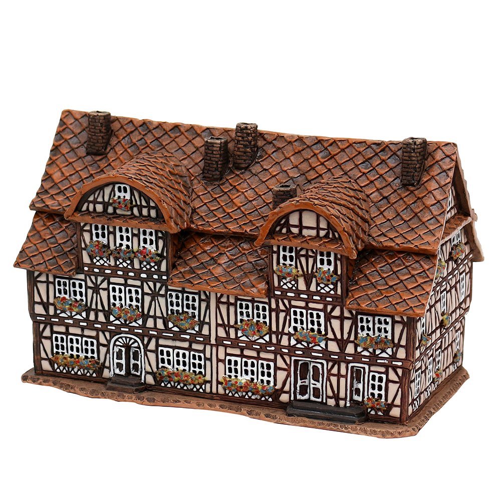Dekohelden24 Light and Fragrance Oil Town Hall Autumn, Ceramic, House 6, 17