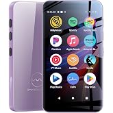 innioasis G5 MP3 Player with Bluetooth and WiFi, 160GB Player with Spotify, Spotify Kids, Pandora, Play Store, Parental Manager App, Calm, 4" HD Full Touch Screen MP4 Music Player for Kids (Purple)