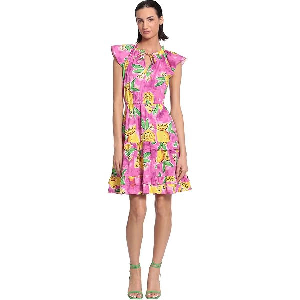 slim fit dress slacks Taylor Floral Print Fit & Flare Pleated Mini Dress Black / 10 main image 1