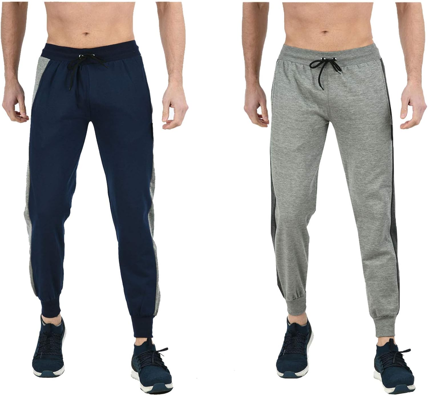 Buy Indistar Men's Solid Fleece Warm Track Pants with 2 Side Open