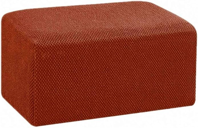 CLGTY Elástica Jacquard Funda Otomana, Rectangular Funda para Taburete