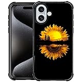 CARLOCA for iPhone 16 Plus Case,Sunflower Forest