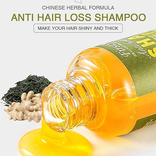 GINGER SHAMPOO, GINGER SHAMPOO FOR HAIR GROWTH, GINGER ANTI-FALL SHAMPOO, GINGER ANTI-HAIR LOSS HAIR SHAMPOO, GINGER HAIR REGROWTH SHAMPOO FOR THICKER, STRONGER, SMOOTHER, AND MORE GLOSSY HAIR