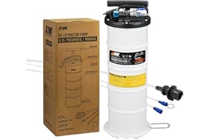 EWK 6.5L Pneumatic/Manual Oil Extractor, Oil Change Pump for Automotive Fluids Vacuum Evacuation, Fluid Extractor Pump Tool