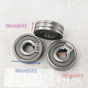 Feeder Rolls Groove 0 8 1 0mm Size 30x10x10mm For Mig Mag Arc