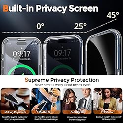 [Built-in Anti Peep Screen Protector & Invisible