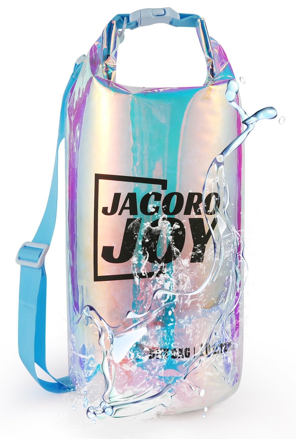 Photo 1 of JACORO JOY 10L Dry Bag Iridescent TPU Waterproof Beach Bag for Kayaking Boating Swimming Rafting