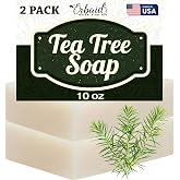 Erbaid Tea Tree Soap &ndash; Natural Defense Tea Tree Oil Soap Bar for Face &amp; Body &ndash; Remedy Fights Acne, Skin Irritation, and Prevents Breakouts &ndash; Deeply Cleansing, Hydrating Cleanser for Calm, Fresh Skin