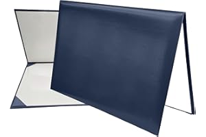 MyGradDay Smooth Diploma Holder Graduation Certificate Cover 8 1/2" x 11" Navy Blue