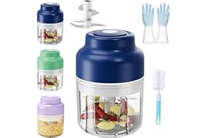 2026 New Household Electric Garlic Crusher, Portable Cordless Mini Electric Garlic Chopper, 250ml/320ml Rechargeable Vegetabl