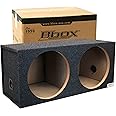 Bbox Dual Sealed 15 Inch Subwoofer Enclosure - Pro Audio Tuned Dual Sealed Car Subwoofer Boxes & Enclosures - Premium Subwoofer Box Improves Audio Quality, Sound & Bass - Spring Terminals