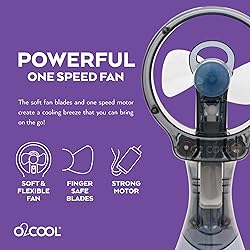 O2COOL Deluxe Handheld Battery Powered Water