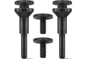 MCJSGSP 2 Set Mounting Mandrel for Cut-Off Wheels W/3/8" Arbor Hole, 1/4" Stem Shaft for Die Grinder Rotary Tool