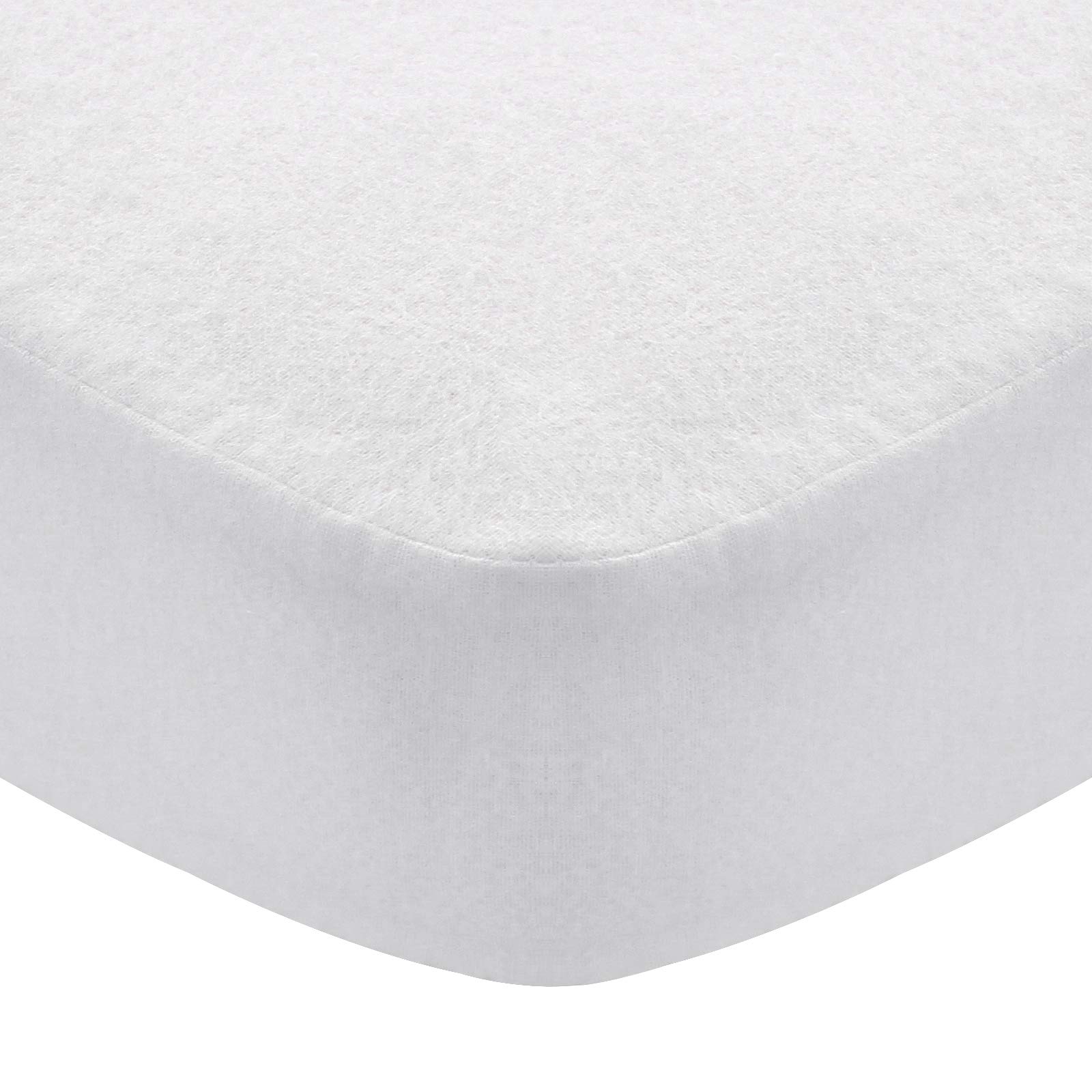 Photo 1 of White Crib Sheets Cotton for Boys or Girl, 100% Cotton Flannel Crib Sheet, Heavenly Soft Fitted Crib Sheet for Standard Crib (28" X 52") and Toddler Mattresses Warm, White