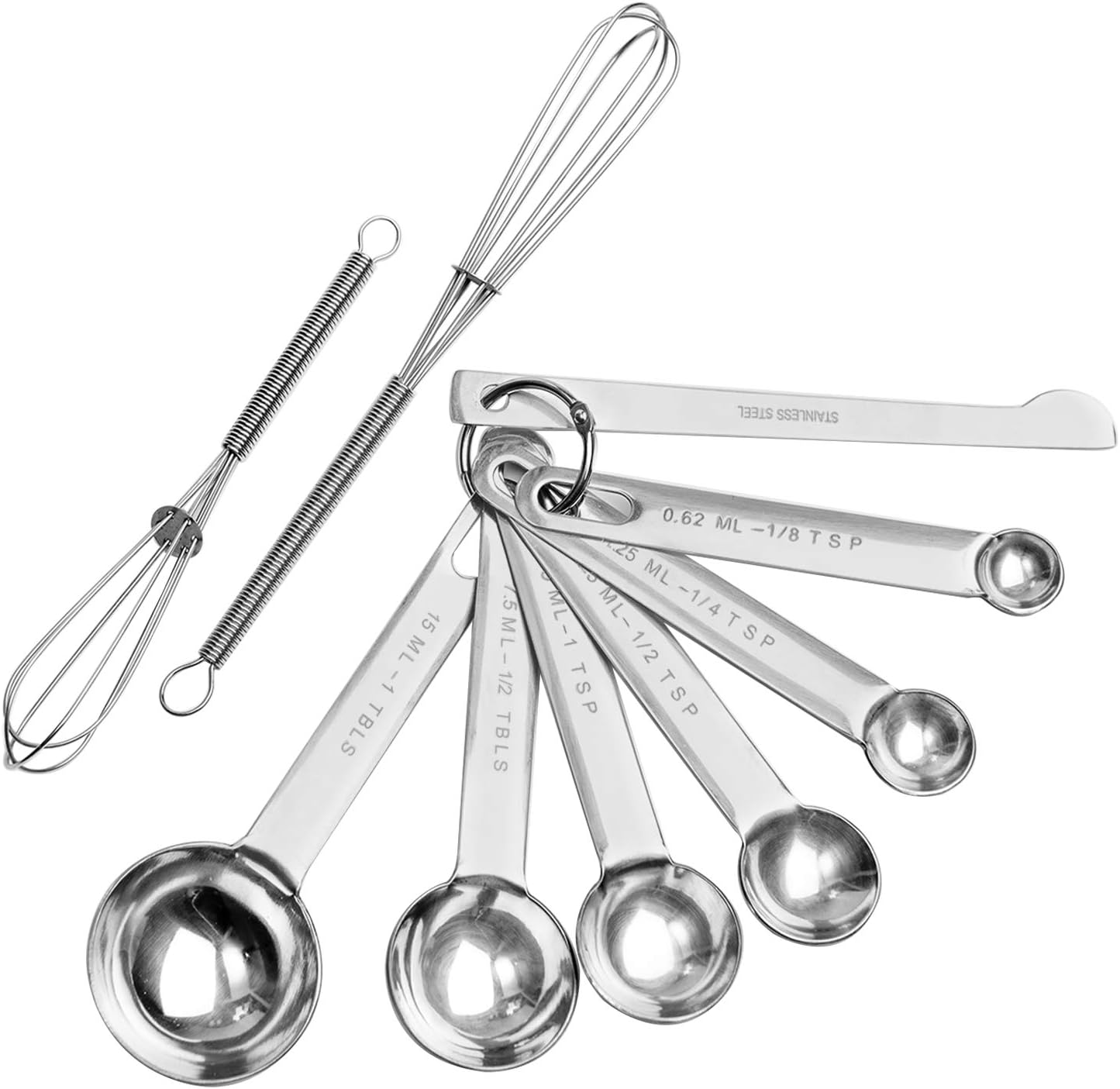 Measuring Spoons, Stainless Steel Measuring Spoons Set for