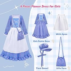 Meland Pioneer Dress for Girls - Colonial Floral