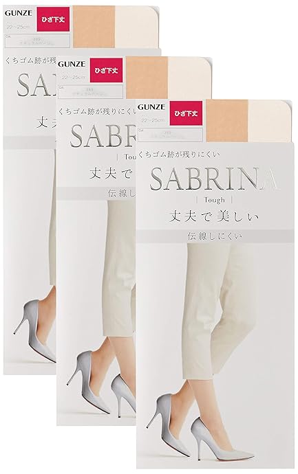 GUNZE 郡是 SABRINA 包芯丝中筒丝袜*3双 镇店之宝￥51 天猫￥79/双