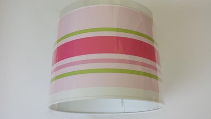 green and white lamp shade