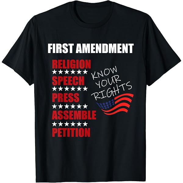 Amazon.com: Free speech T-shirt Freedom of speech first amendment