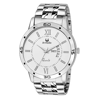 AR-101-WHT Date n Day Watch For-Men