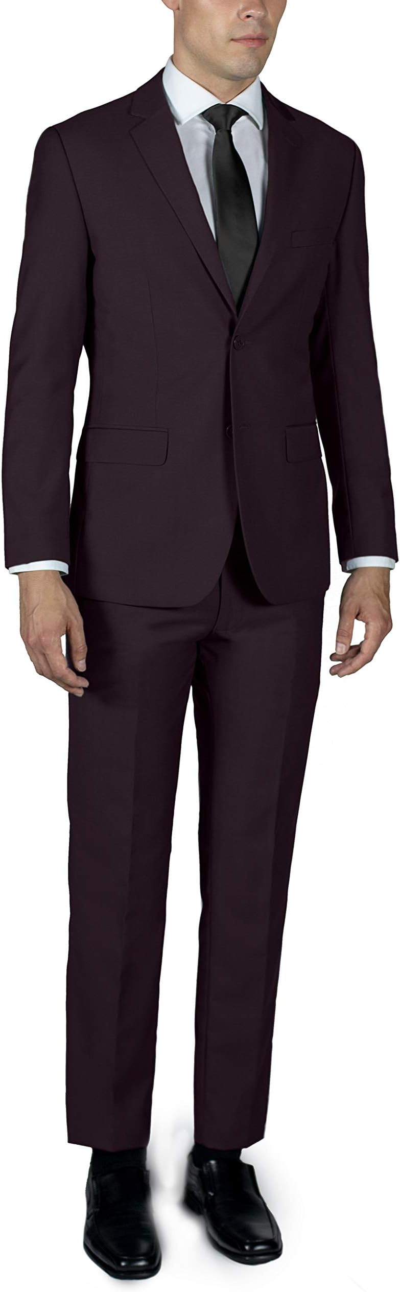 Men's Two Button Slim or Regular Fit Suit in Many Colors