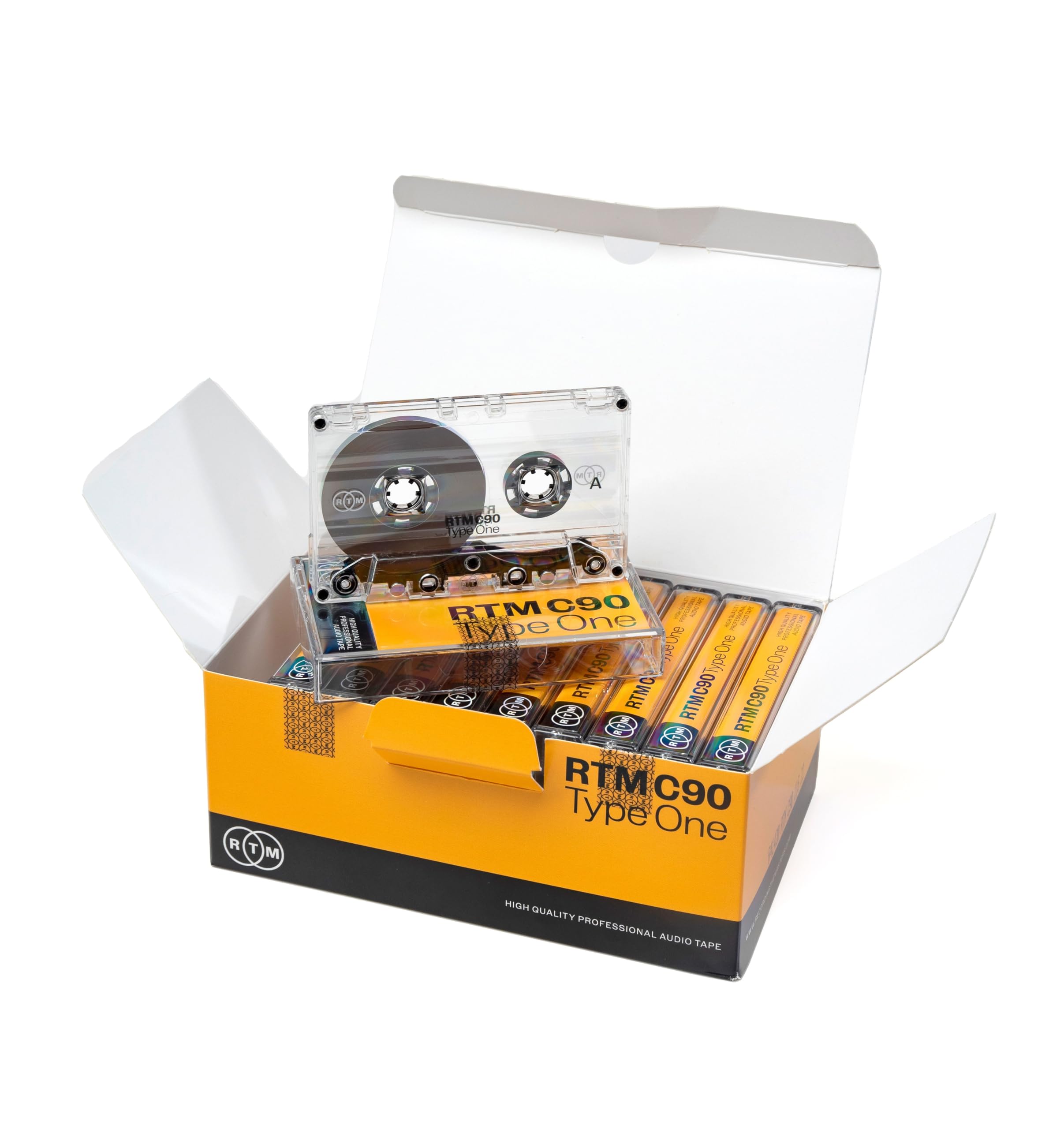 RTM C90 | Type One 90 Minute Blank Music Cassettes | Ideal for Music Recording | Studio Quality | Pack of 10 Cassettes