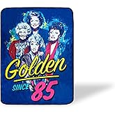 JUST Funky The Girls Since 85 Large Fleece Throw Blanket | Official Girls Throw Blanket | Features All 4 Glamorous| Measures 60 X 45 Inches