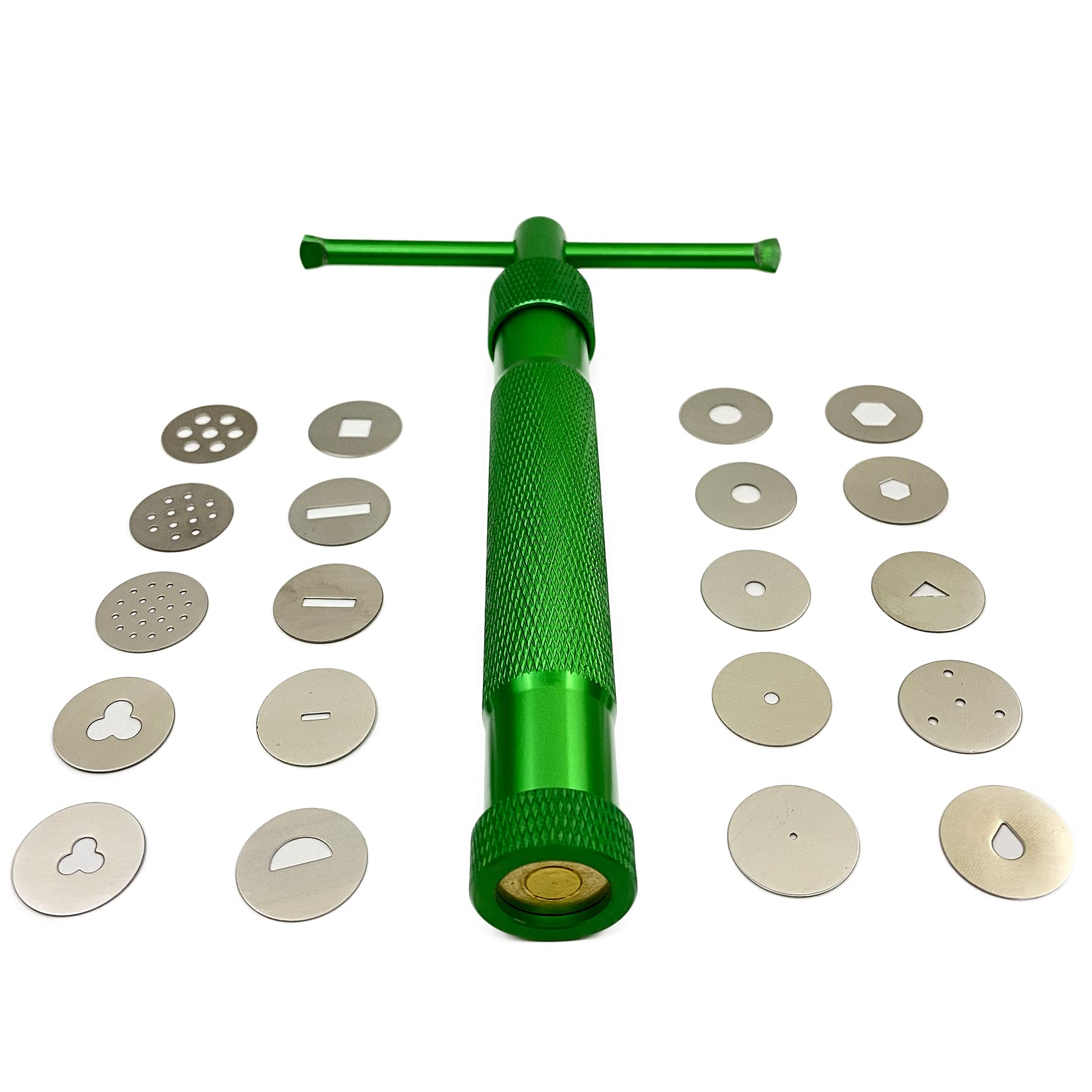 TERMATH Clay Extruder Gun Fondant Extruder with 20 Tips Sugar Paste Extruder Cake Decor Tools
