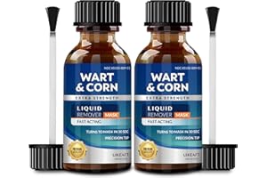 Wart Corn Remover for Feet: Salicylic Acid Fast-Acting Treatment - Maximum Strength Liquid for Plantar Wart Corn Removal Men 