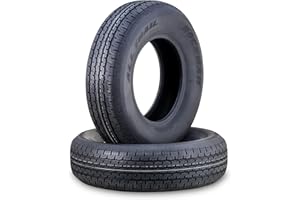 ROCKMAN Trailer Tire ST205/75R14 8-Ply Load Range D 105M Steel Belted Radial 11165, Set2