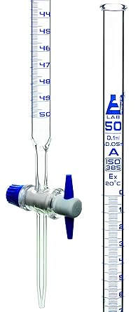 Eisco Labs Borosilicate Burette Straight Bore Ptfe Stopcock 50ml Cap 0 10ml Grad Class A Tolerance School Curriculum Sets Amazon Com Industrial Scientific Eisco Labs Borosilicate Burette Straight Bore Ptfe Stopcock 50ml Cap 0 10ml Grad Class A Tolerance School Curriculum Sets Amazon Com Industrial Scientific