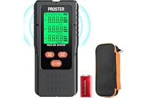Proster 3in1 EMF Detector, Electric Magnetic Radiation Field Detector for 5G Cell Towers WiFi Smart Meters EMF Reader, or Paranormal Ghost Hunting Equipment