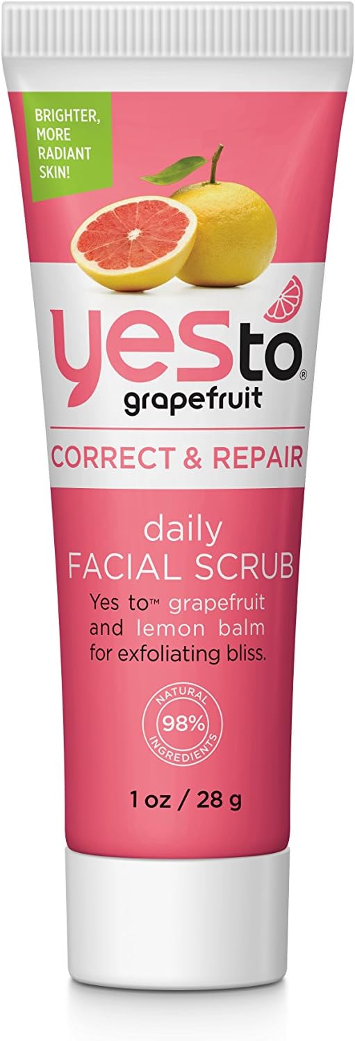 Yes To Grapefruit Daily Facial Scrub, 1 Ounce (Travel Size)