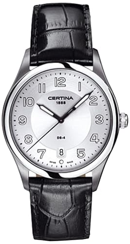 Certina Men's Watch XL Analogue Quartz Leather