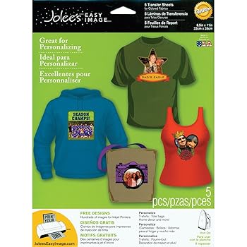 Jolee's Boutique Easy Image Iron-on Transfer Paper (Colored Fabrics)